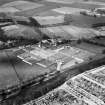 J and J Crombie Ltd. Grandholm Works, Woodside, Aberdeen.  Oblique aerial photograph taken facing north.