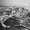Peterhead Harbour.  Oblique aerial photograph taken facing south.