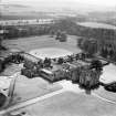 Clifton Hall, Newbridge.  Oblique aerial photograph taken facing south.