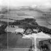 Clifton Hall, Newbridge.  Oblique aerial photograph taken facing west.  This image has been produced from a crop marked negative.