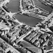 Aberdeen, general view, showing Douglas Hotel, Market Street and Upper Dock.  Oblique aerial photograph taken facing east.  This image has been produced from a crop marked negative.