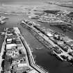 Albert Basin, Aberdeen Harbour.  Fishing Fleet.  Oblique aerial photograph taken facing south-east.