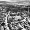 Pitlochry, general view, showing Fisher's Hotel, Atholl Road and Pitlochry Station.  Oblique aerial photograph taken facing south-east.  This image has been produced from a crop marked negative.