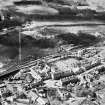 Pitlochry, general view, showing Fisher's Hotel, Atholl Road and Pitlochry Station.  Oblique aerial photograph taken facing west.  This image has been produced from a crop marked negative.