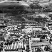 Pitlochry, general view, showing Fisher's Hotel, Atholl Road and Pitlochry Station.  Oblique aerial photograph taken facing south-west.  This image has been produced from a crop marked negative.