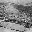 Hawick, general view, showing Teviot Road and Commercial Road.  Oblique aerial photograph taken facing east.