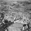 Hawick, general view, showing Upper Common Haugh and Weensland Road.  Oblique aerial photograph taken facing north-east.