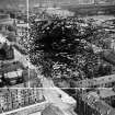 Glasgow, general view, showing Copland Road and Prince's Dock.  Oblique aerial photograph taken facing east.  This image has been produced from a damaged and crop marked negative.