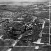 Rolls Royce Aero Engine Factory, Montrose Avenue, Hillington Industrial Estate, Renfrew.  Oblique aerial photograph taken facing south-east.  This image has been produced from a damaged and crop marked negative.