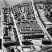 Glasgow, general view, showing Arbuckle Smith and Co. Warehouse, Moss Road and Burghead Drive.  Oblique aerial photograph taken facing south.  This image has been produced from a crop marked negative.