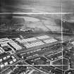 Motherwell, general view, showing Newton Victor Ltd. Works, Watling Street and Citadel Place.  Oblique aerial photograph taken facing north-east.  This image has been produced from a crop marked negative.