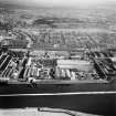 Glasgow, general view, showing Mechans Ltd. Scotstoun Ironworks and Clyde Structural Iron Co. Ironworks, South Street.  Oblique aerial photograph taken facing north-east.  This image has been produced from a crop marked negative.