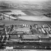 Glasgow, general view, showing Mechans Ltd. Scotstoun Ironworks and Clyde Structural Iron Co. Ironworks, South Street.  Oblique aerial photograph taken facing south-west.  This image has been produced from a crop marked negative.