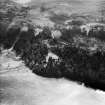 Stonefield Castle Hotel and Walled Garden, Tarbert.  Oblique aerial photograph taken facing south-west.