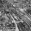 Aberdeen, general view, showing Wiggins Teape Ltd. Pirie Appleton and Co. Paper Mills, College Street and Aberdeen Joint Railway Station.  Oblique aerial photograph taken facing north.