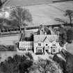 The Elms, Scroggie Meadow, Annan.  Oblique aerial photograph taken facing east.