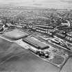 Glasgow, general view, showing Hoover (Electric Motors) Ltd. Cambuslang Works, Somervell Street and Buchanan Drive.  Oblique aerial photograph taken facing south.