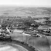 Glasgow, general view, showing Hoover (Electric Motors) Ltd. Cambuslang Works, Somervell Street and Buchanan Drive.  Oblique aerial photograph taken facing south.