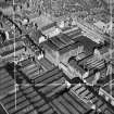 Arbuckle, Smith and Co. Warehouse, Lancefield Street, Glasgow.  Oblique aerial photograph taken facing north-east.  This image has been produced from a crop marked negative.
