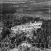 Scottish Red Cross Society Glen o' Dee Sanatorium, Banchory.  Oblique aerial photograph taken facing north.  This image has been produced from a crop marked negative.