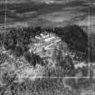 Scottish Red Cross Society Glen o' Dee Sanatorium, Banchory.  Oblique aerial photograph taken facing north-east.  This image has been produced from a crop marked negative.
