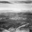 Carn na Feith-rabhain and Dos Mhucarain, Lochrosque Forest.  Oblique aerial photograph taken facing north.