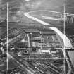 Stewarts and Lloyds Ltd. Phoenix Tube Works, Dalmarnock Road, Glasgow.  Oblique aerial photograph taken facing west.  This image has been produced from a crop marked negative.