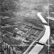 Stewarts and Lloyds Ltd. Phoenix Tube Works, Dalmarnock Road, Glasgow.  Oblique aerial photograph taken facing south-west.  This image has been produced from a crop marked negative.