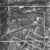 Stewarts and Lloyds Ltd. Works, Main Street and Albion Rovers Football Ground, Coatbridge.  Oblique aerial photograph taken facing south.  This image has been produced from a crop marked negative.