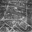 Stewarts and Lloyds Ltd. Works, Main Street and Albion Rovers Football Ground, Coatbridge.  Oblique aerial photograph taken facing south.  This image has been produced from a crop marked negative.
