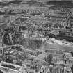Edinburgh, general view, showing Edinburgh Castle and Princes Street.  Oblique aerial photograph taken facing north-west.