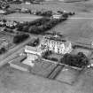 Marine Hotel, Main Street, Gullane.  Oblique aerial photograph taken facing north-west.  This image has been produced from a crop marked negative.