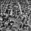 Greenock, general view, showing John Hastie and Co. Ltd. Kilblain Street Engine Works and Union Street.  Oblique aerial photograph taken facing north-west.  This image has been produced from a crop marked negative.