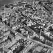 Greenock, general view, showing John Hastie and Co. Ltd. Kilblain Street Engine Works and Old Kirk, Nelson Street.  Oblique aerial photograph taken facing east.  This image has been produced from a crop marked negative.