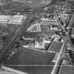 Glasgow, general view, showing British Dyewood Co. Ltd. Carntyne Dyewood Mills, Shettleston Road and Carntyne Station.  Oblique aerial photograph taken facing east.  This image has been produced from a crop marked negative.