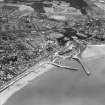 Kirkcaldy, general view, showing Kirkcaldy Harbour and Smeaton.  Oblique aerial photograph taken facing north.