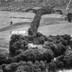 Huntly Castle.  Oblique aerial photograph taken facing south.