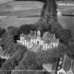 Gordon Schools, Castle Road, Huntly.  Oblique aerial photograph taken facing north.  This image has been produced from a crop marked negative.