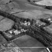 Gordon Schools, Castle Road, Huntly.  Oblique aerial photograph taken facing east.  This image has been produced from a crop marked negative.