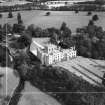 Saltoun Hall, Pencaitland.  Oblique aerial photograph taken facing north-east.  This image has been produced from a crop marked negative.