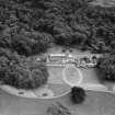 Colonsay House, Kiloran, Colonsay.  Oblique aerial photograph taken facing south.