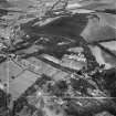 Peebles, general view, showing Hydropathic Hotel, Innerleithen Road and Ven Law.  Oblique aerial photograph taken facing north.  This image has been produced from a crop marked negative.