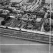 Manor House, Boswall House and Forthview House, Boswall Road, Edinburgh.  Oblique aerial photograph taken facing south.  This image has been produced from a crop marked negative.