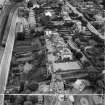 Manor House, Boswall House and Forthview House, Boswall Road, Edinburgh.  Oblique aerial photograph taken facing east.  This image has been produced from a crop marked negative.