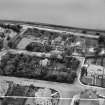 Manor House, Boswall House and Forthview House, Boswall Road, Edinburgh.  Oblique aerial photograph taken facing north.  This image has been produced from a crop marked negative.