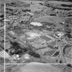 Bonnybridge, general view, showing Bonnybridge Gasworks and Smith and Wellstood Ltd. Columbian Stove Works.  Oblique aerial photograph taken facing north.  This image has been produced from a crop marked negative.