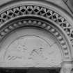 Detail of carved tympanum.