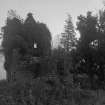 General view of ruined building.