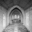 Interior of Biggar Church.
View from West showing nave.
