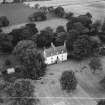Pilmuir House, Haddington.  Oblique aerial photograph taken facing north.  This image has been produced from a crop marked negative.